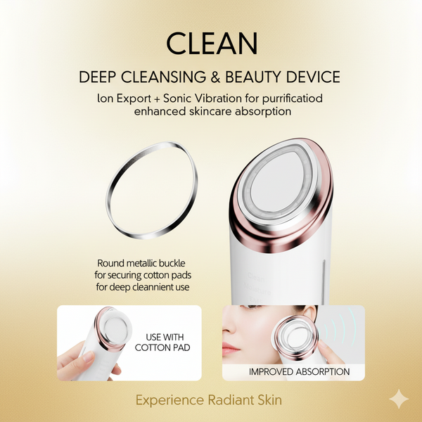 Eye Lifting And Tightening Beauty Instrument with deep cleansing and sonic vibration for radiant skin absorption.